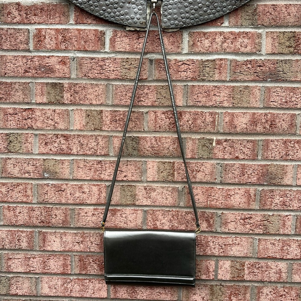 Vintage Ande Bronze Pewter Metallic Crossbody Clutch Bag Removable Strap Vintage - Picture 2 of 15